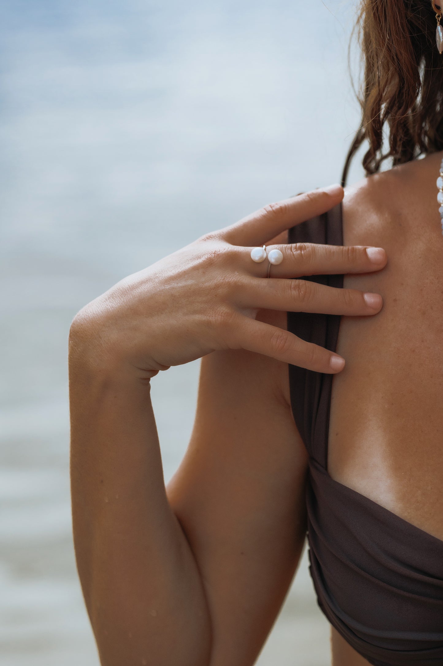 Twin Pearls Ring