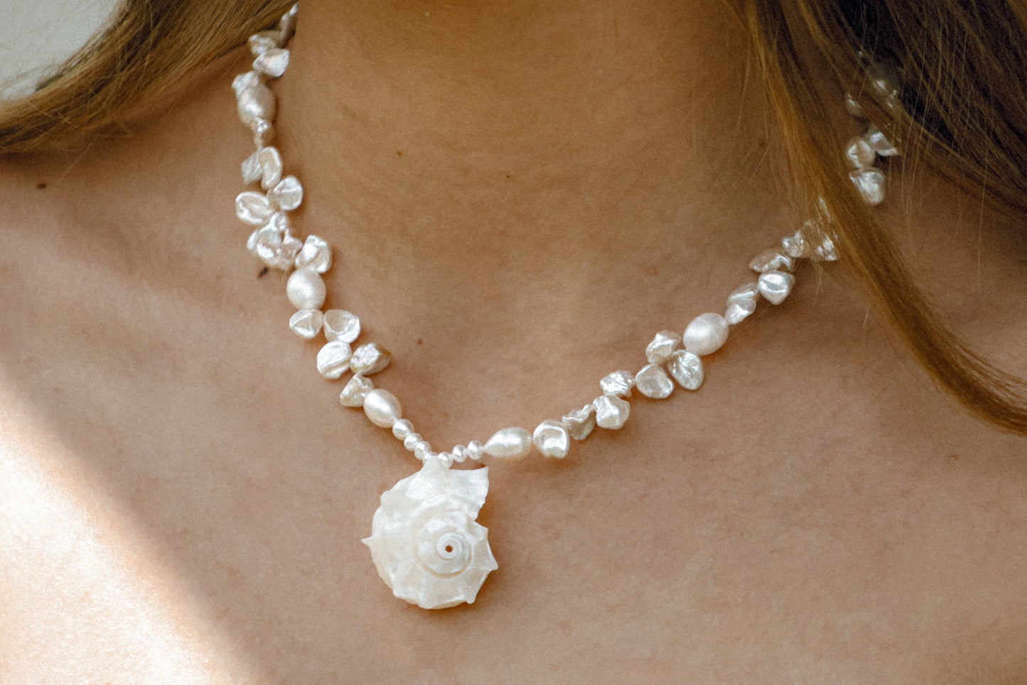 Pearl and Seashell Necklace